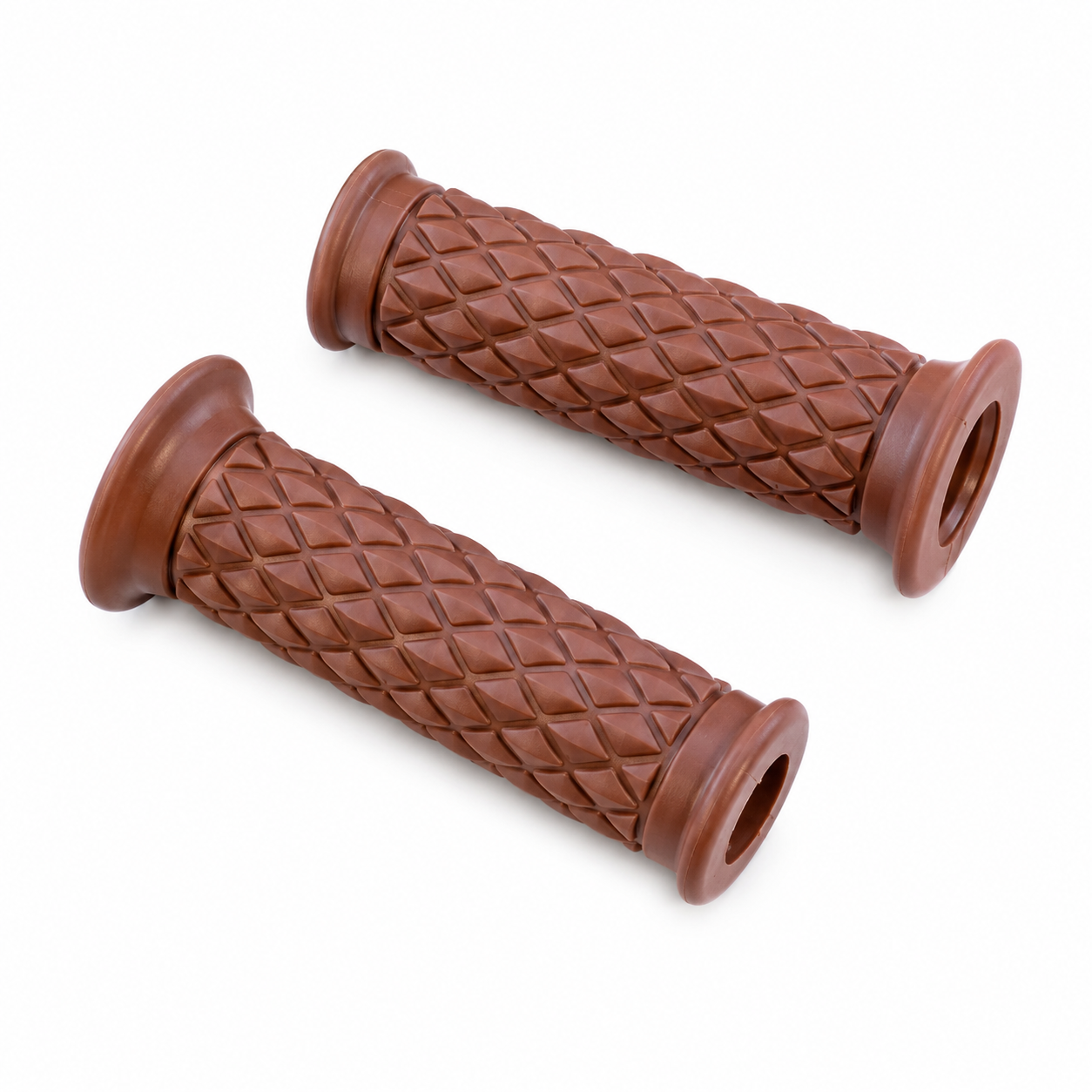 FIR Grip Set Classic Cafe Racer Retro, Brown