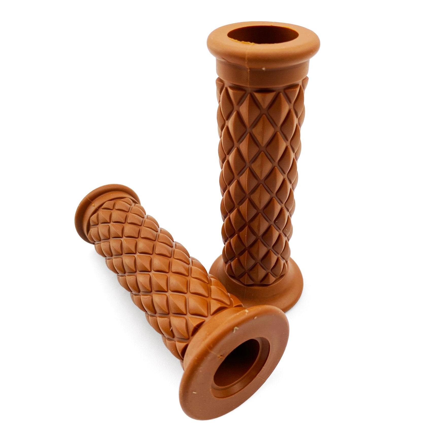 FIR Grip Set Classic Cafe Racer Retro, Brown -
