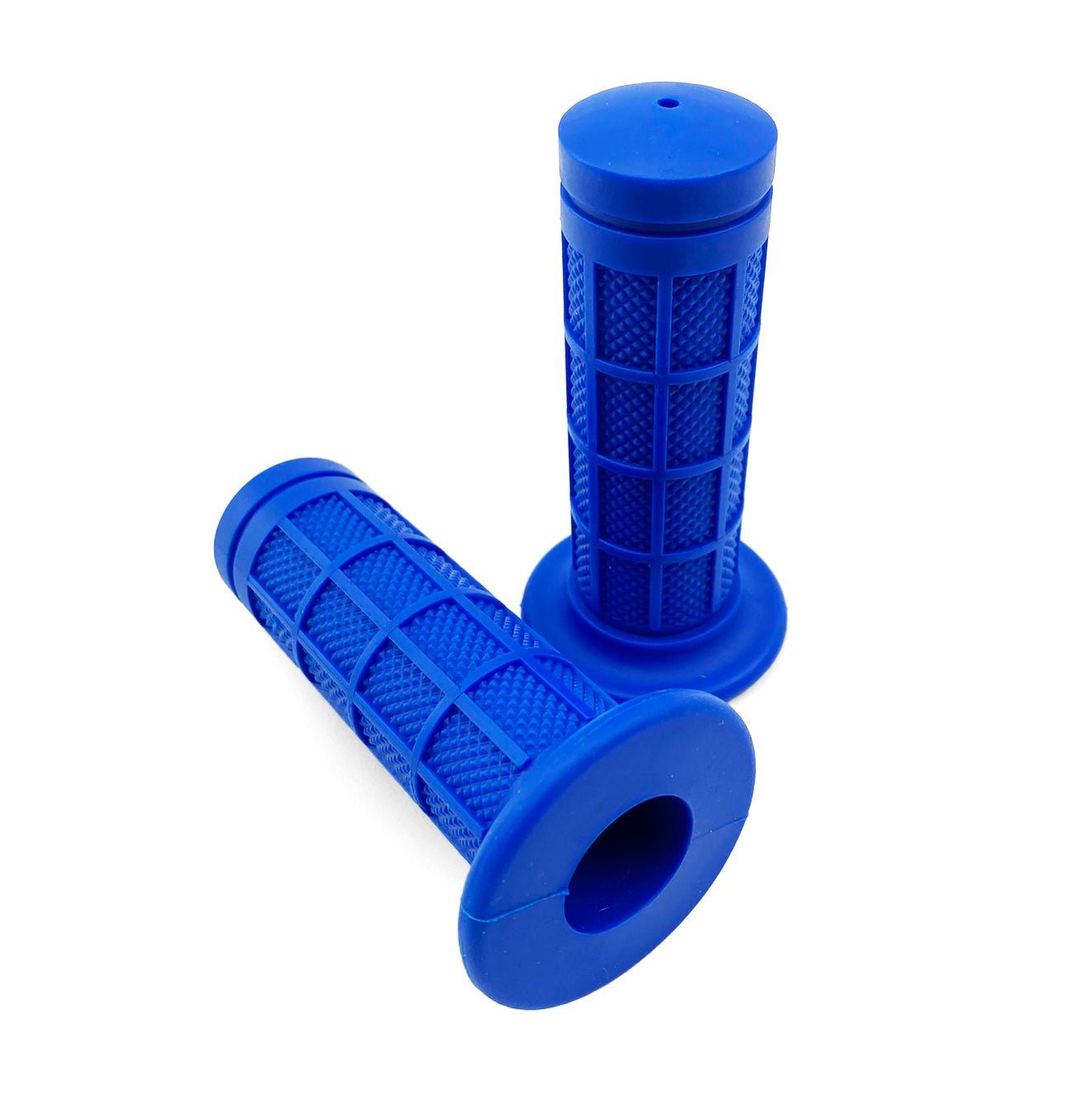 FIR MINI GRIPS XR/CRF/PW50 19/22mm BLUE, DIAMOND WITH FULL WAFFLE