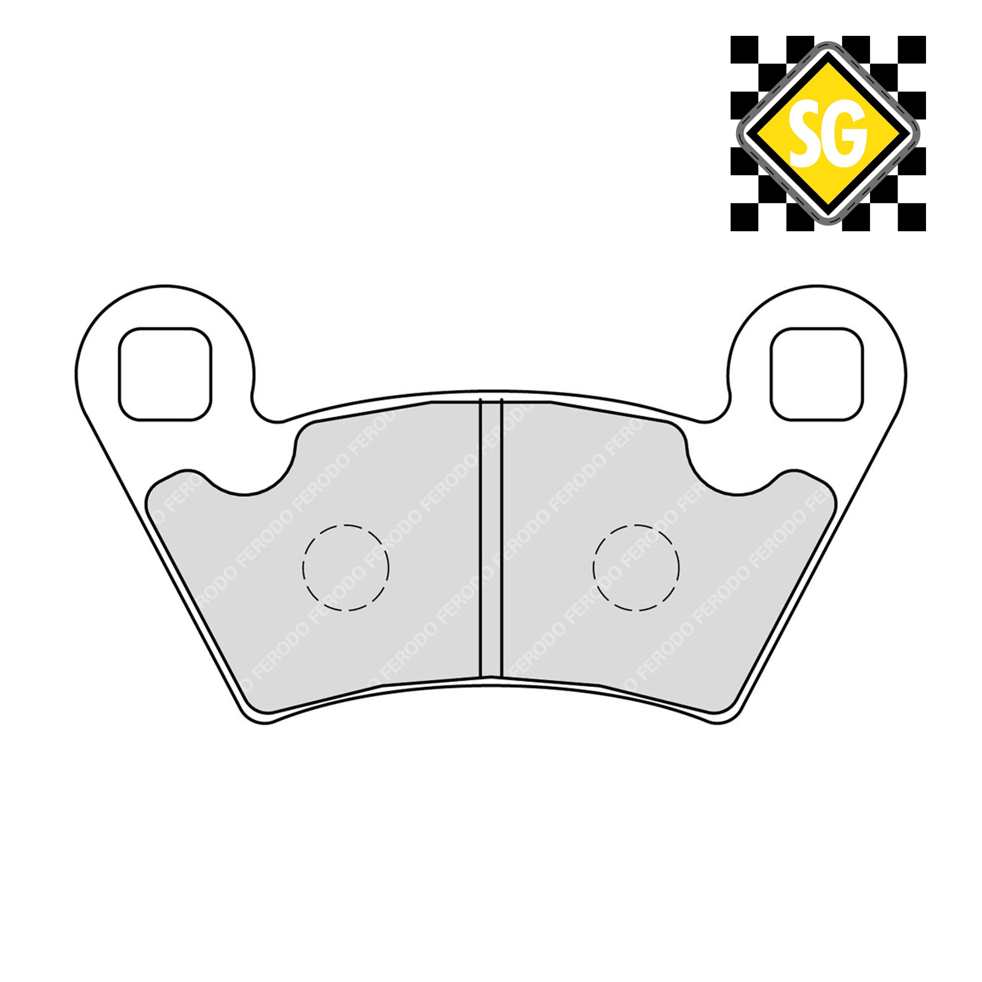 FERODO FDB2236 Sinter Grip Off-Road Compound Pad / FA354 / VD9024 / DB2620