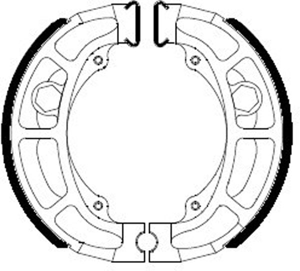 FERODO FSB777A Brake shoe set / 624 / VB328