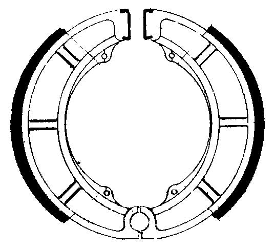 FERODO FSB784 Brake shoe set / 626 / VB321