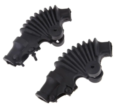 DIRT RACING  LEVER COVERS SET2 BLACK HONDA TYPE ZJ CG 125