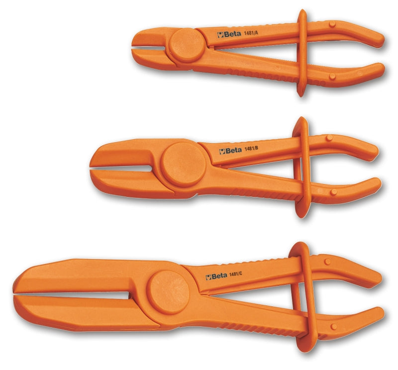 Beta Tools Set of 3 Plastic Hose Pliers 8mm - 45mm - Beta Tools 1481PL/S3