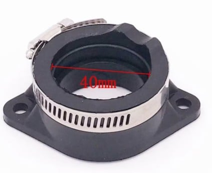 FIR Carburettor Intake Manifold Rubber Mounting Flange 40mm