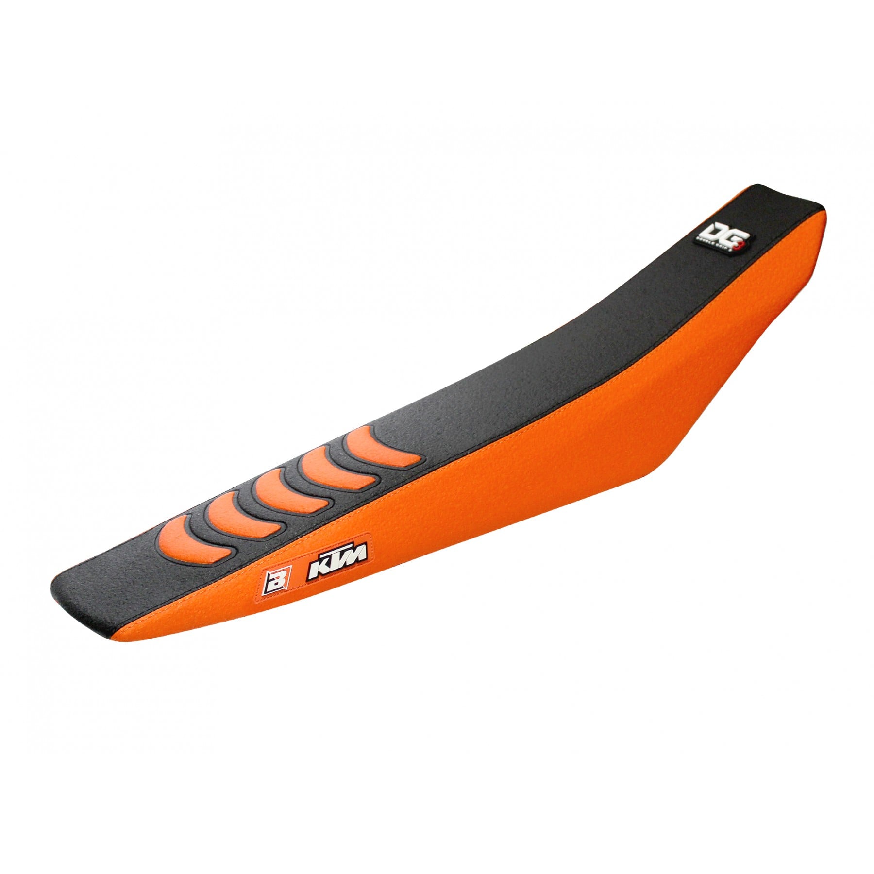 Blackbird Graphics 2025 Ktm 85 Double Grip 3 Seat Cover BLACK/ORANGE, Blackbird 1532H