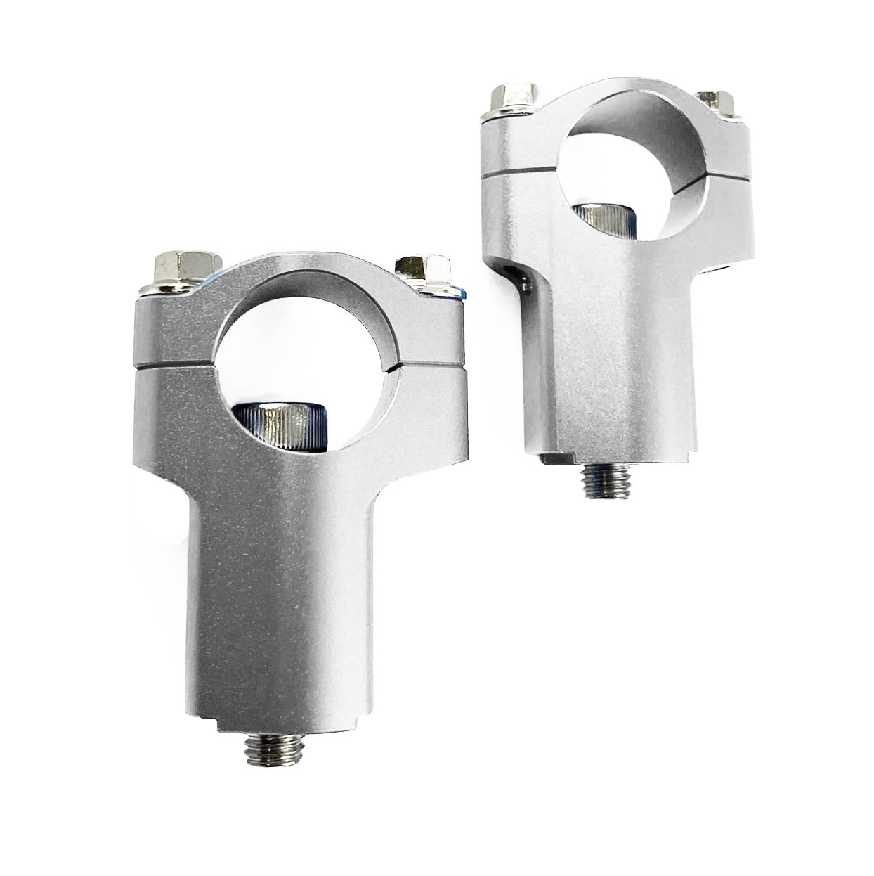 FIR 28.6mm Handlebar Clamp 52mm Risers Bar Mount in Silver for KTM Gas Gas Beta Husqvarna