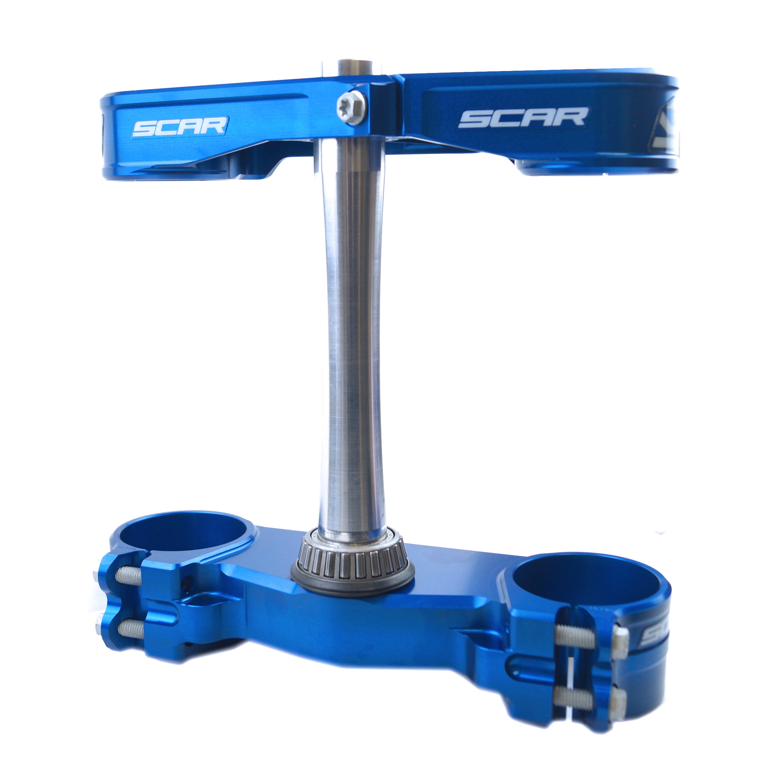 Scar Racing Triple Clamps Blue FC/TC 2023, Offset 22mm Scar S5418bl