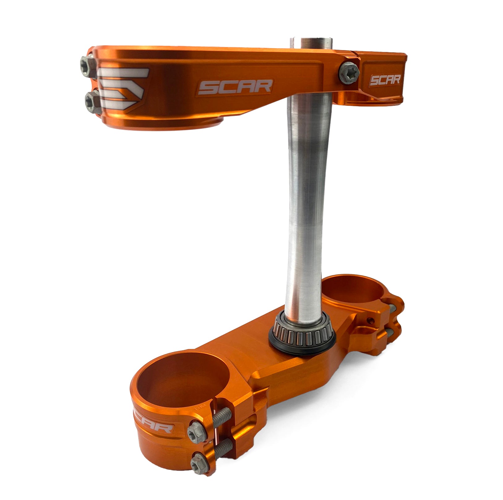 Scar Racing Triple Clamps Orange SX/SX-F 2023, Offset 22mm Scar S5418or