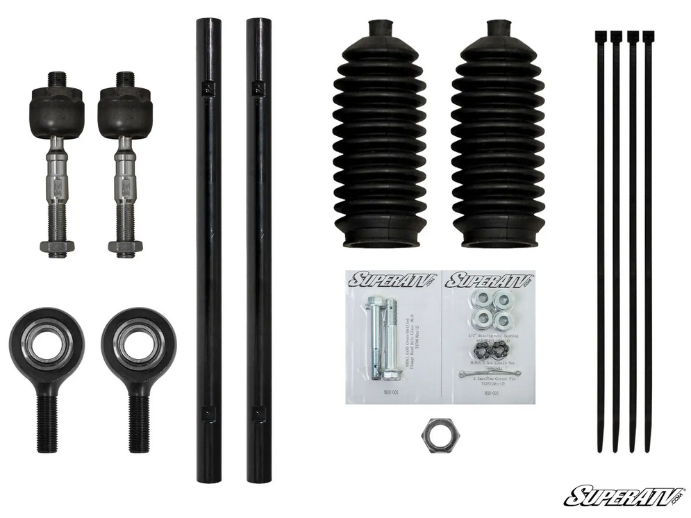 SuperATV Polaris Ranger Heavy Duty +2 Tie Rod Kit, Superatv Trra-p-RAN900-2 1824446