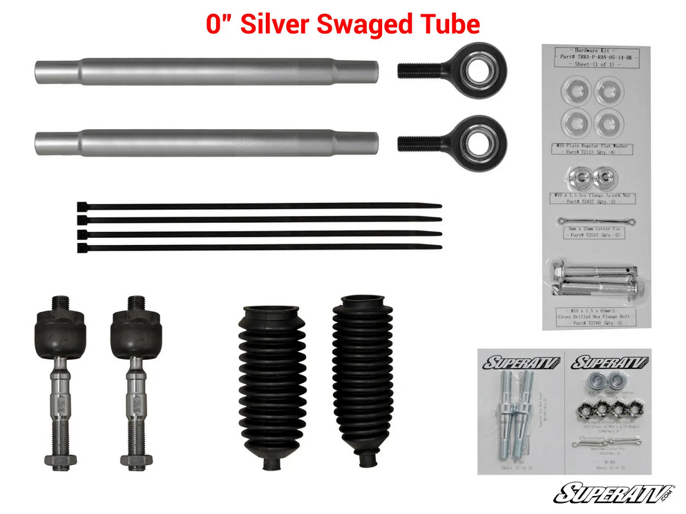 SuperATV Polaris RZR XP 900 Heavy Duty Tie Rod Kit, Superatv Trra-p-rzrxp-01-14-st-001 1823706