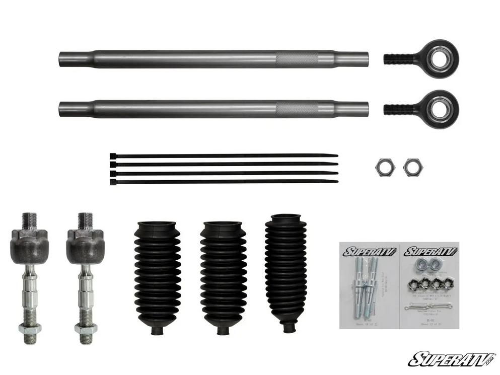 SuperATV Polaris RZR XP 900 Heavy Duty Tie Rod Kit, Superatv Trra-p-rzrxpts-14-st-001