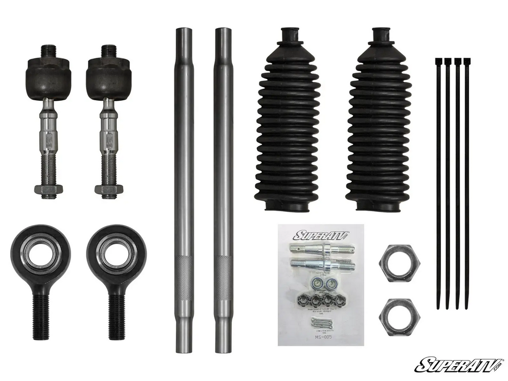 SuperATV Honda Pioneer 1000 Heavy Duty Tie Rod Kit, Superatv Trk-h-pio1k 53840-hl4-a01