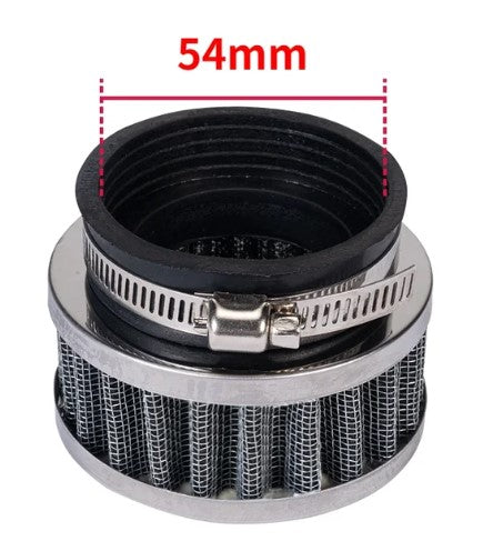 FIR 54mm Air Filter with Rubber Bolt on