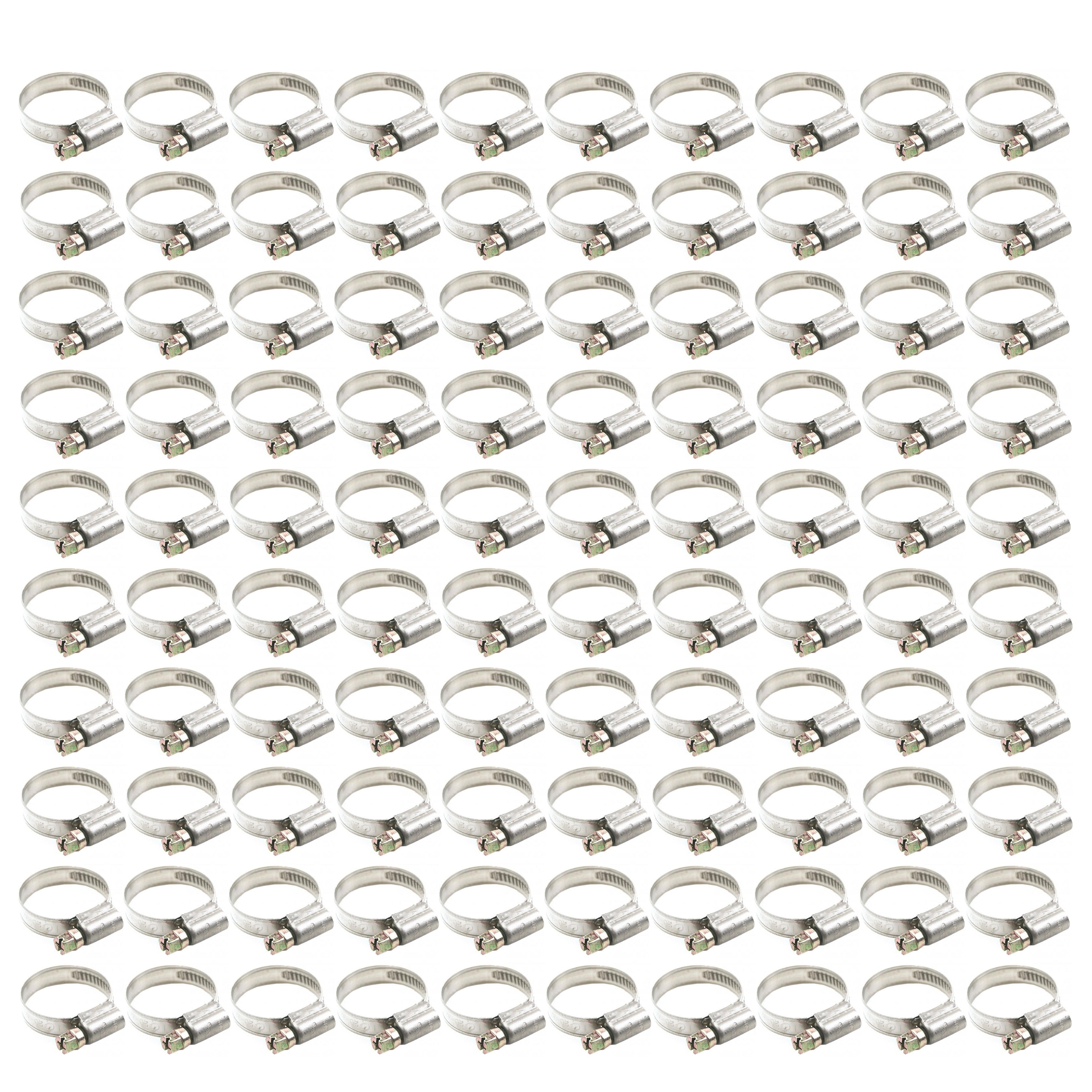 Samco Sport Jubilee Pipe Clip 20 - 32mm Kale Clamp 304 Stainless Steel (pack of 100)