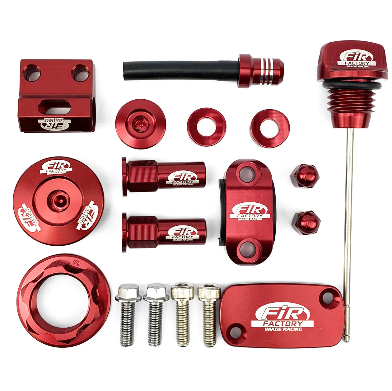 FIR 16pc Bling Kit CRF 250, Fir Cpk-105, Cnc Alloy, Axle Block, Caps, Tyre Nut