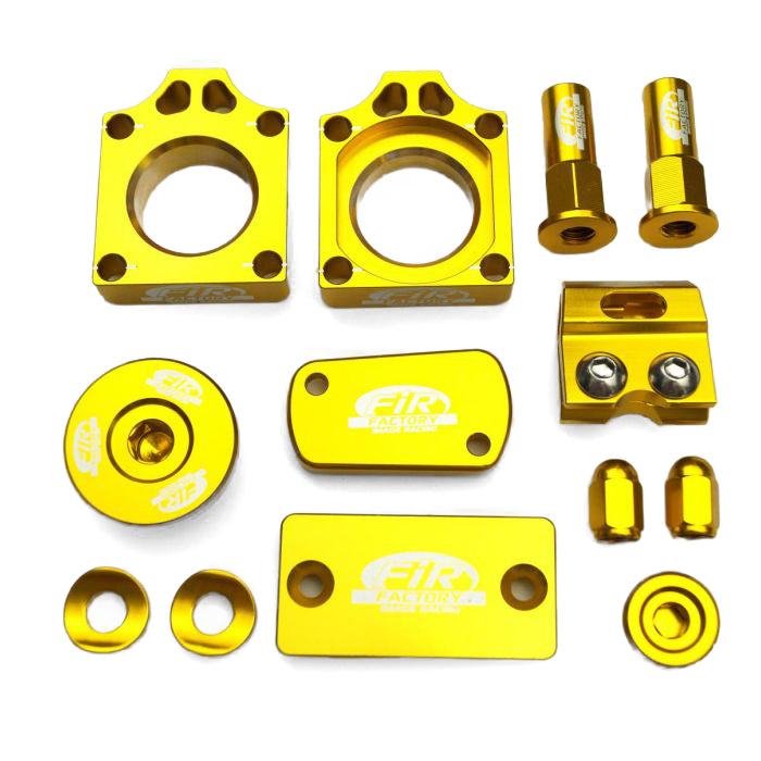 FIR 11pc Bling Kit Suzuki RMZ 250/450, Fir Cpk-301, Cnc Alloy, Axle Block, Caps, Tyre Nut