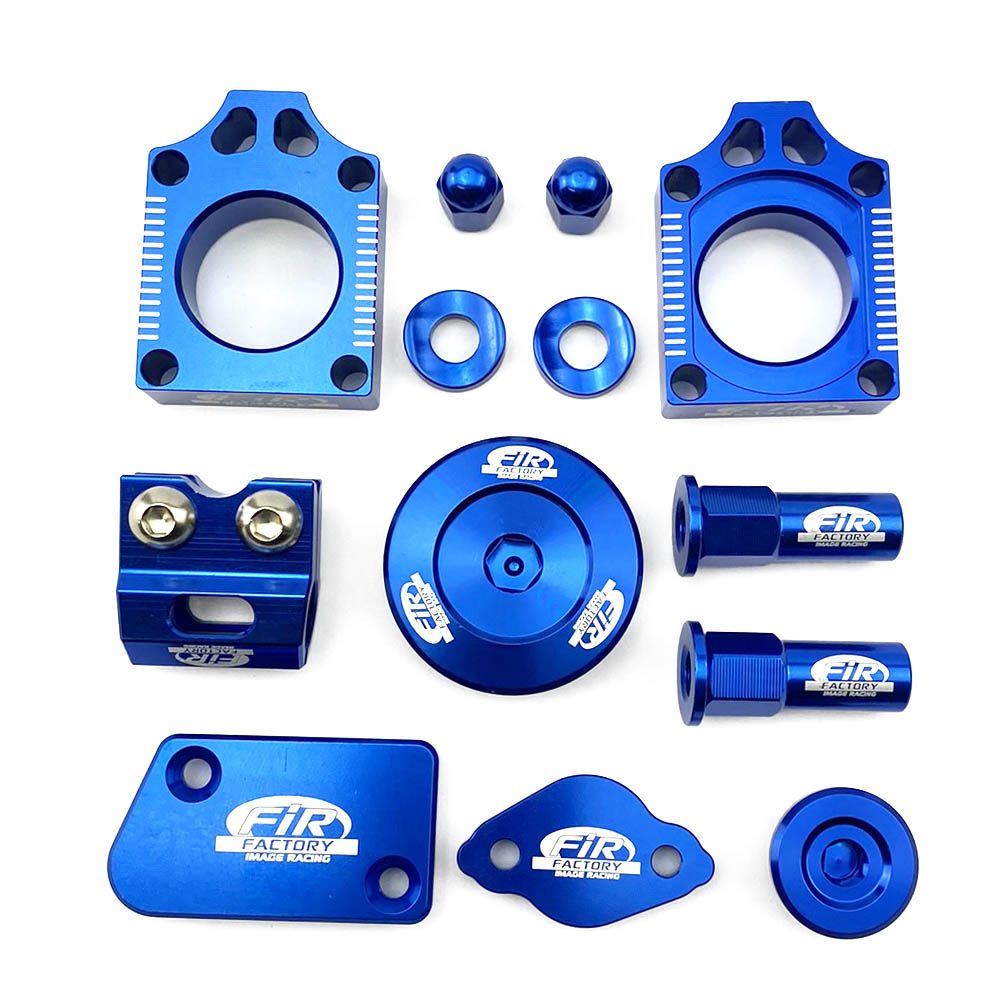 FIR 11pc Bling Kit Yamaha 250, Fir Cpk-402, Cnc Alloy, Axle Block, Caps, Tyre Nut