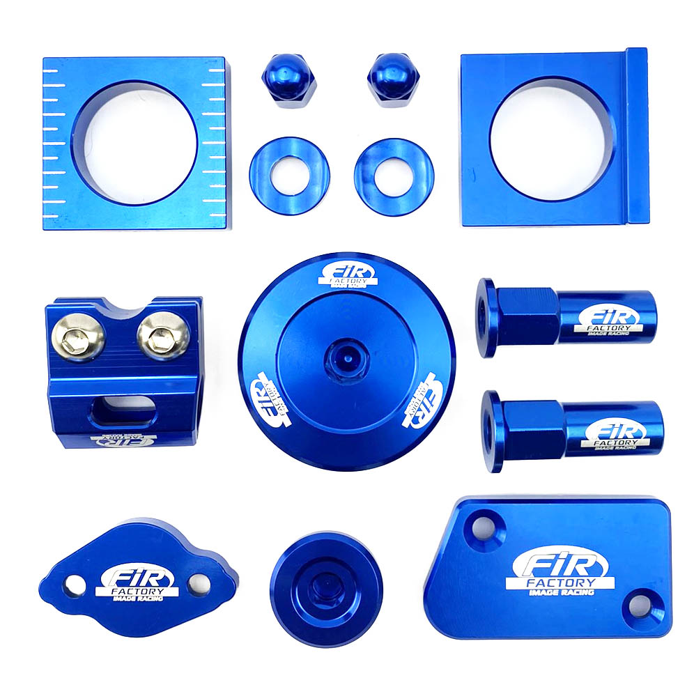 FIR 11pc Bling Kit Yamaha 250/450, Fir Cpk-403, Cnc Alloy, Axle Block, Caps, Tyre Nut