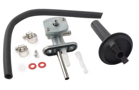 Dirt Racing Fuel Tap Petcock Valve & Lever 1999-2002 Kawasaki Prairie 400 KVF400 51023-1254 51023-1317