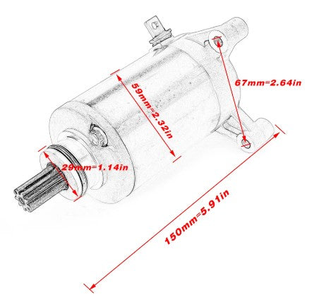 Dirt Racing Starter Motor 96-13 Suzuki DR200SE RV125 GN125 31100-42a20 31100-42a01