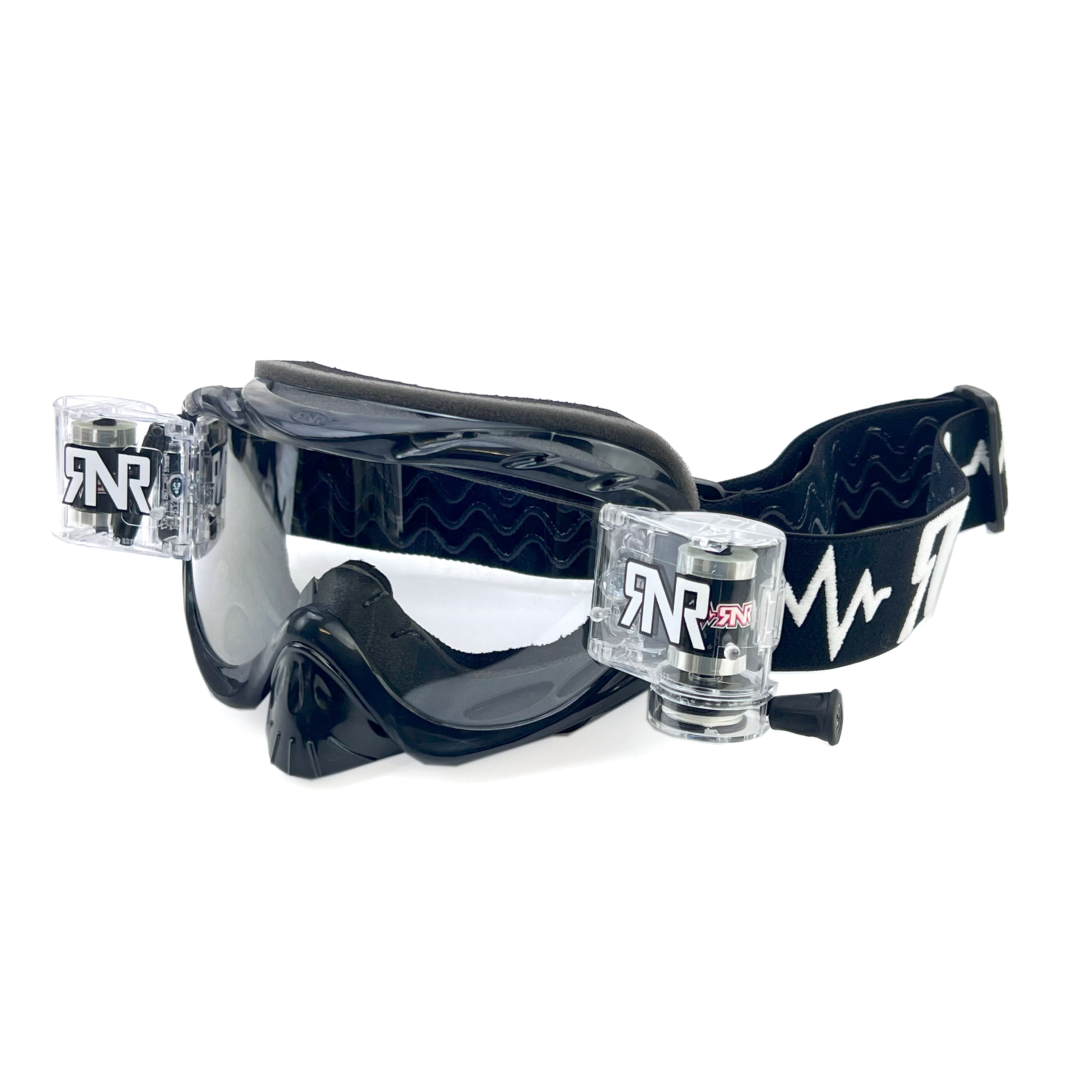 Rip-N-Roll Rnr Hybrid Black Fully Loaded Roll Off, Black Goggle, GH23, Roll & Tear Off