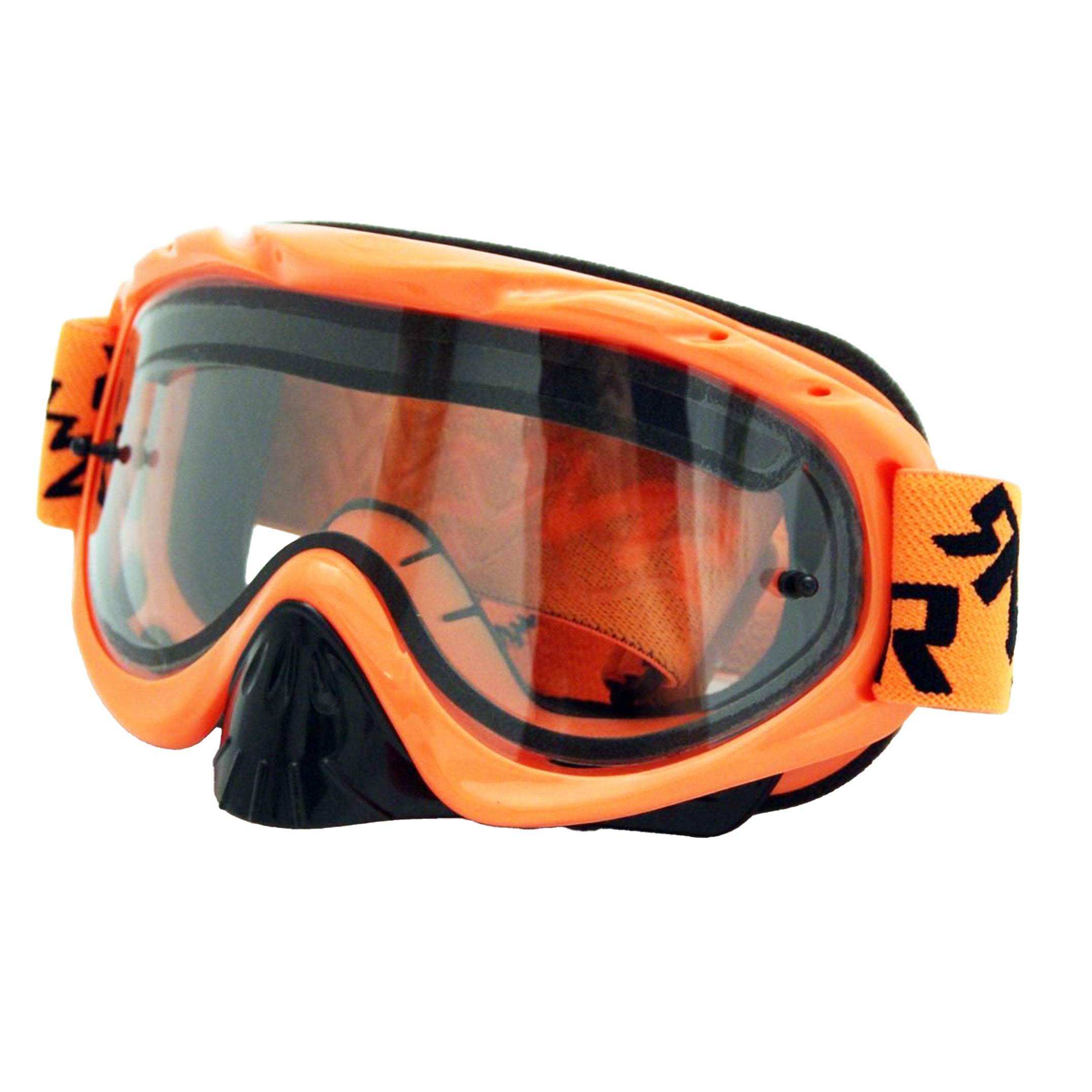 Rip-N-Roll Rnr Hybrid Neon Orange Tear Off, Neon Orange Goggle, Vented Lens, GH66DV, Tear Off