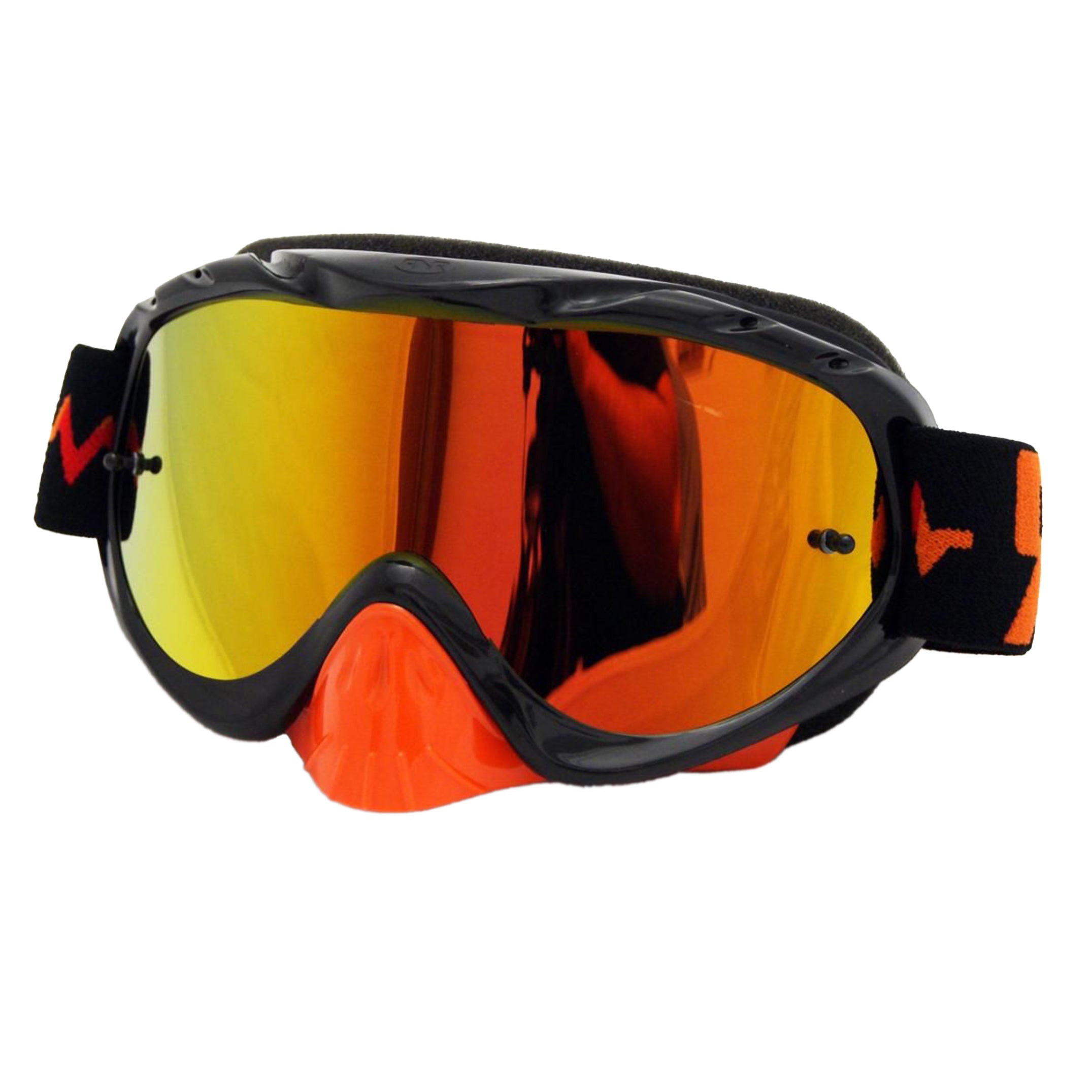 Rip-N-Roll Rnr Hybrid Black/orange Mirrored Lens, Black/orange Limited Edition Goggle, GH236M, Mirrored Lens
