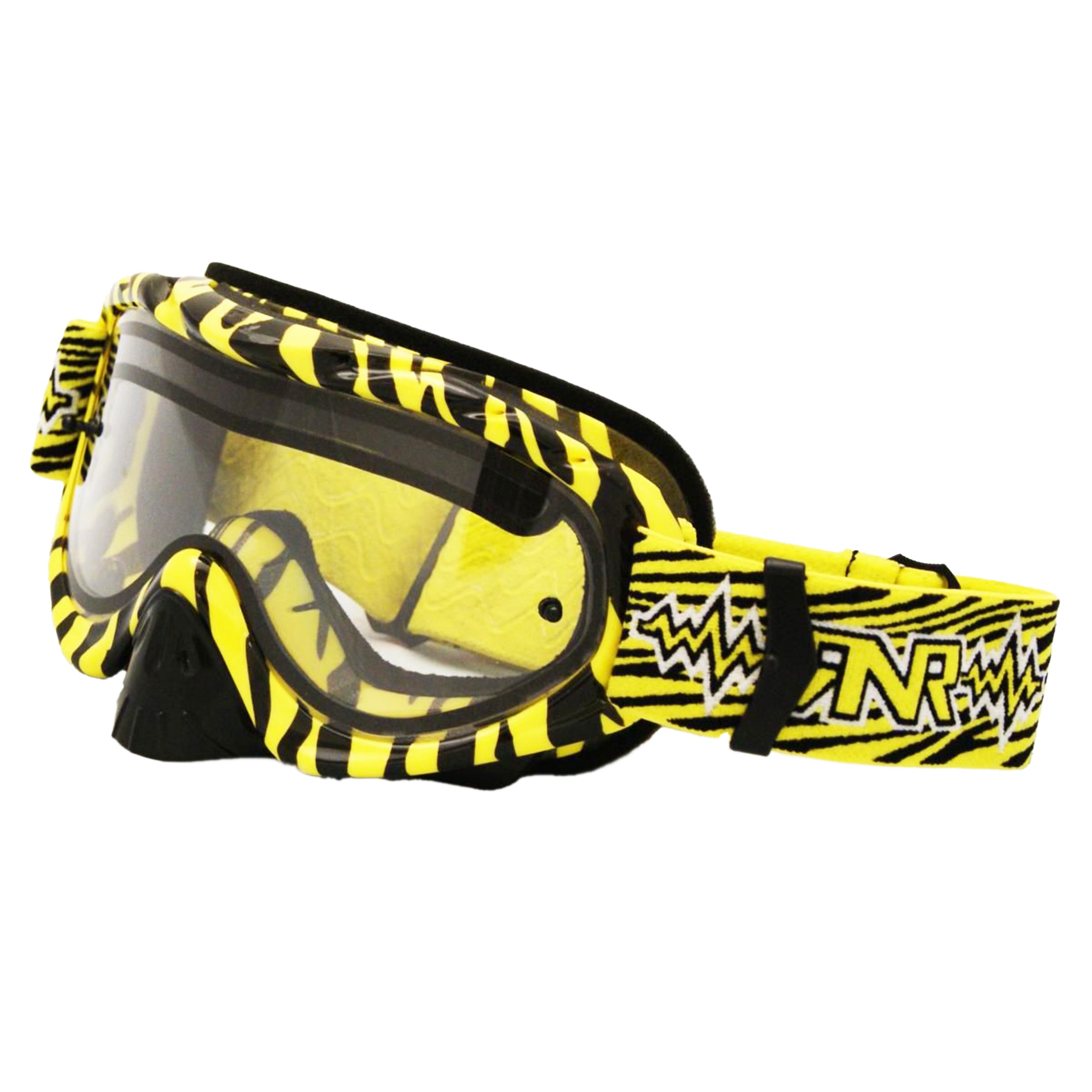 Rip-N-Roll Rnr Hybrid Wild Yl/bk Vented Lens, Wild Yellow & Black Goggle, GH368DV, Vented Lens