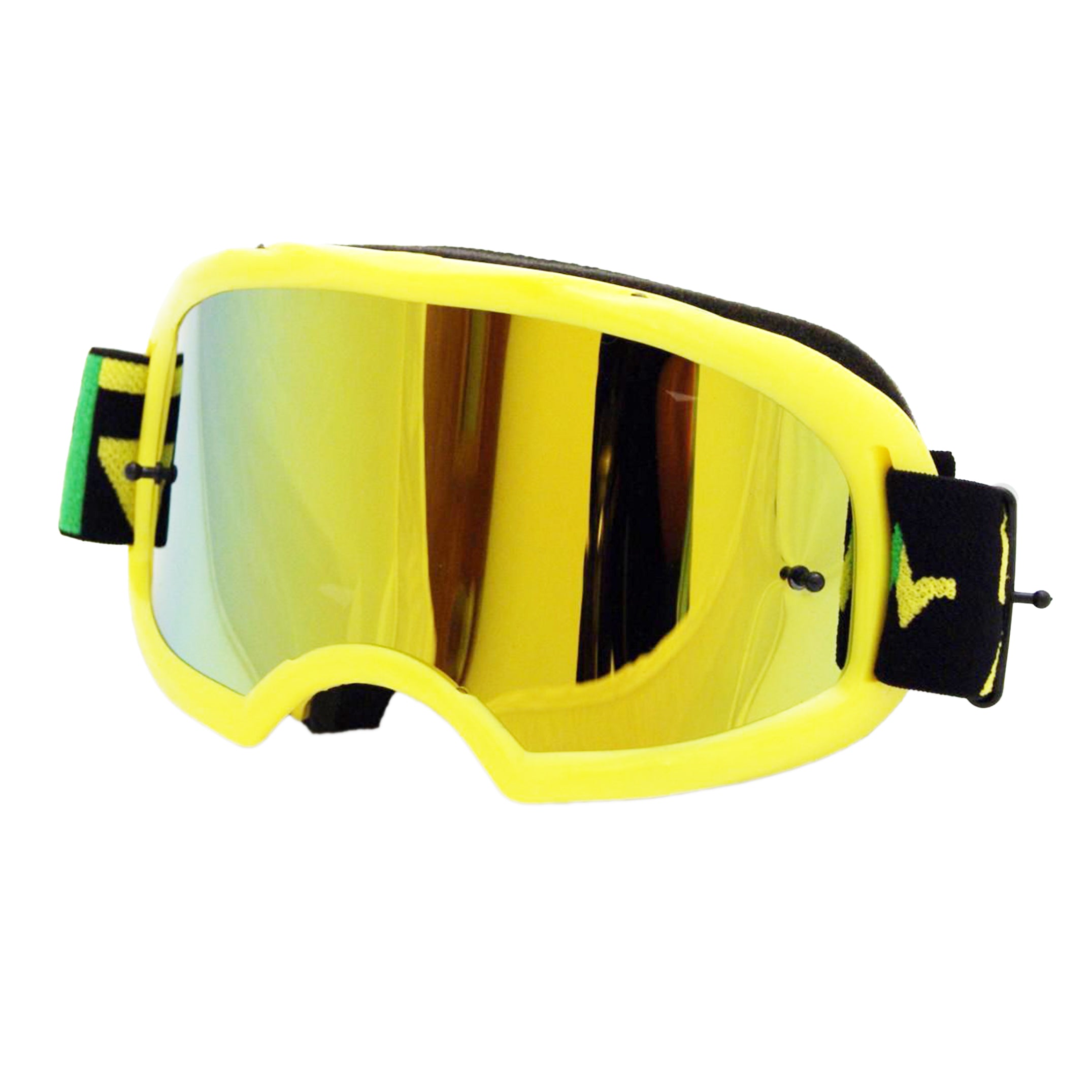 Rip-N-Roll Rnr Colossus Yellow Mirrored Lens, Yellow Goggle, GX48M, Mirrored Lens