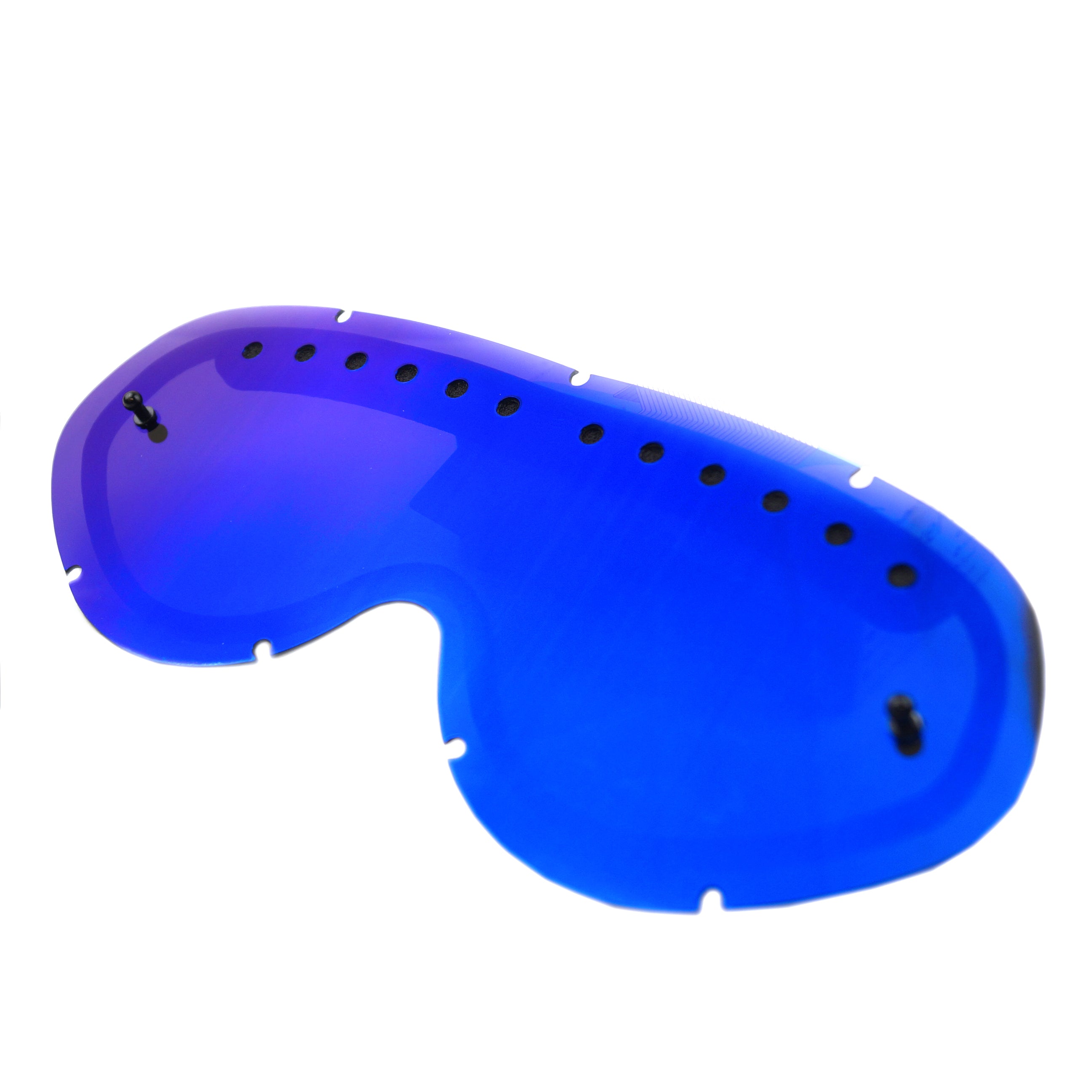 Rip-N-Roll Hybrid Tear Off Mirror Lens Blue Vented, Anti Fog, Anti Scratch, DVBLU201