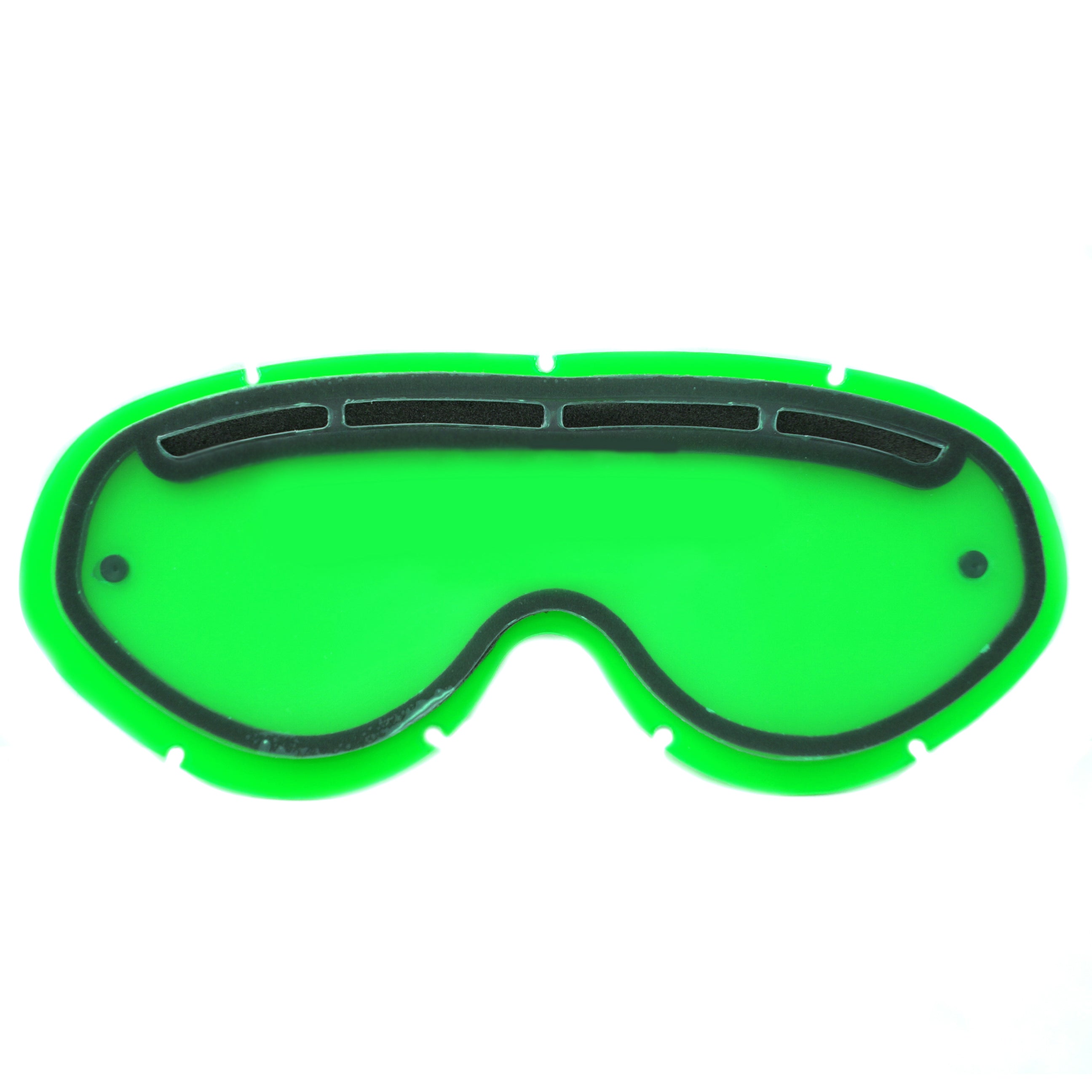 Rip-N-Roll Hybrid Tear Off Vented Lens Green, Anti Fog, Anti Scratch, DVG201