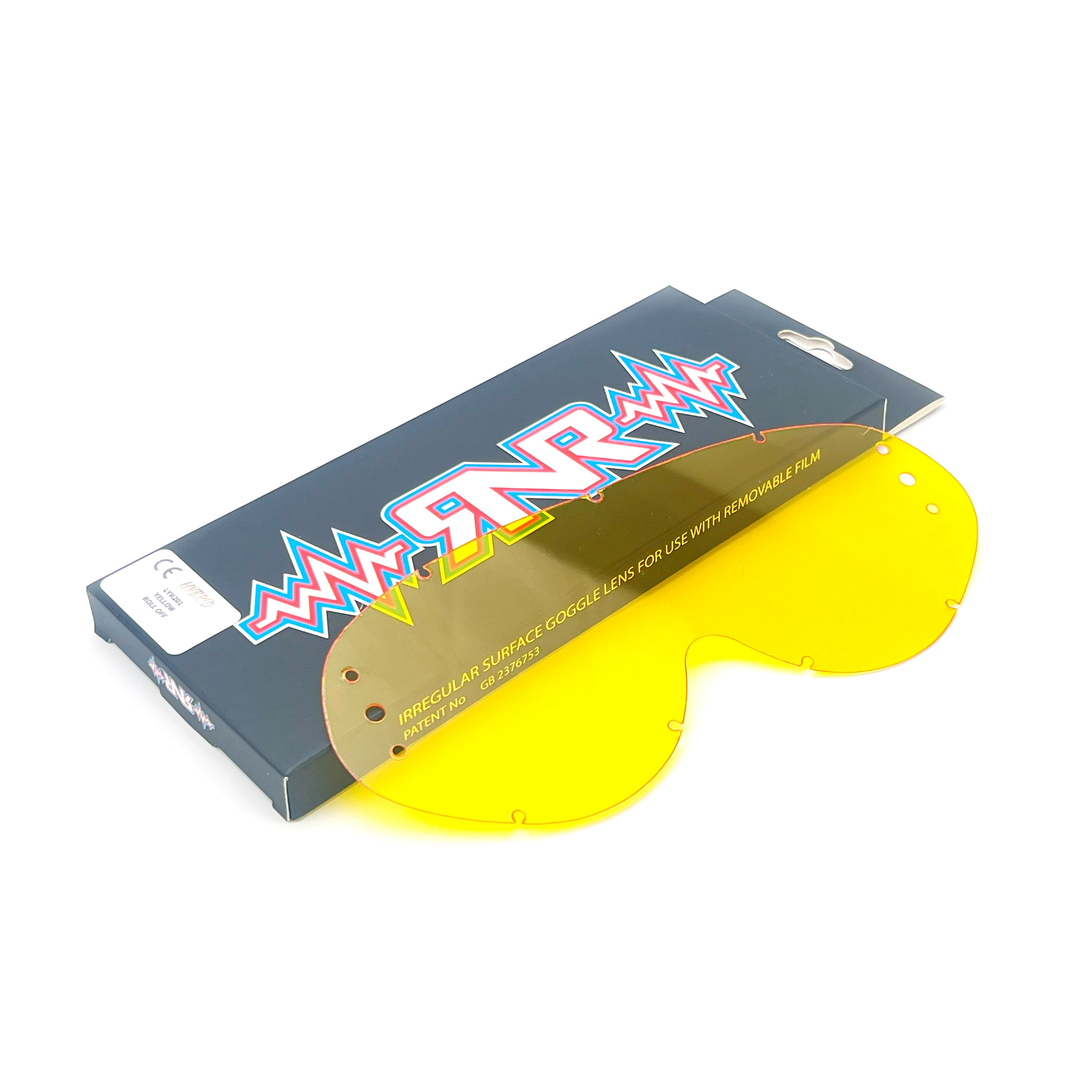 Rip-N-Roll Hybrid Roll Off Lens Yellow, Anti Fog, Anti Scratch, LYR201