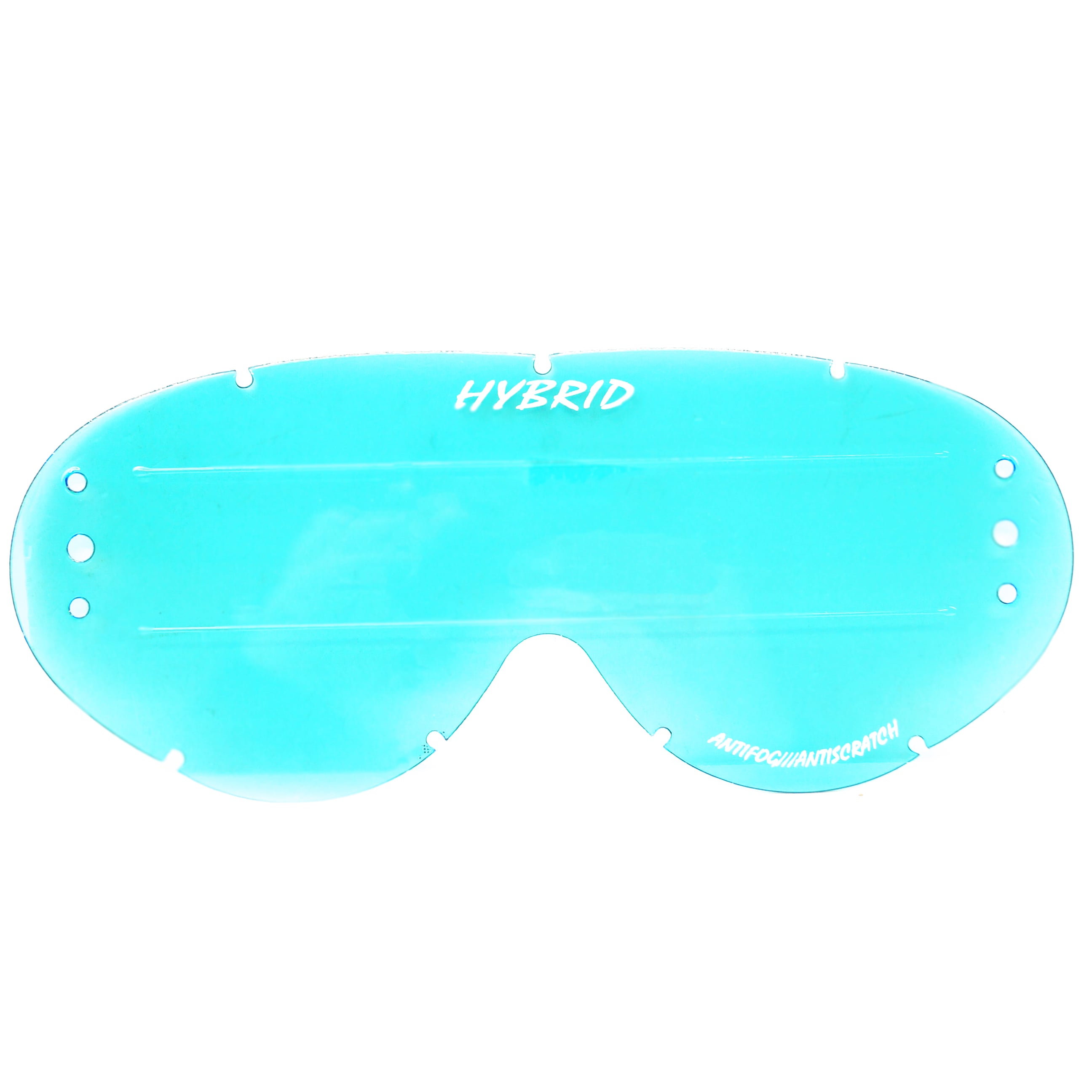 Rip-N-Roll Hybrid XL Roll Off Lens Blue Raised Strip, Anti Fog, Anti Scratch, LBR201RXL