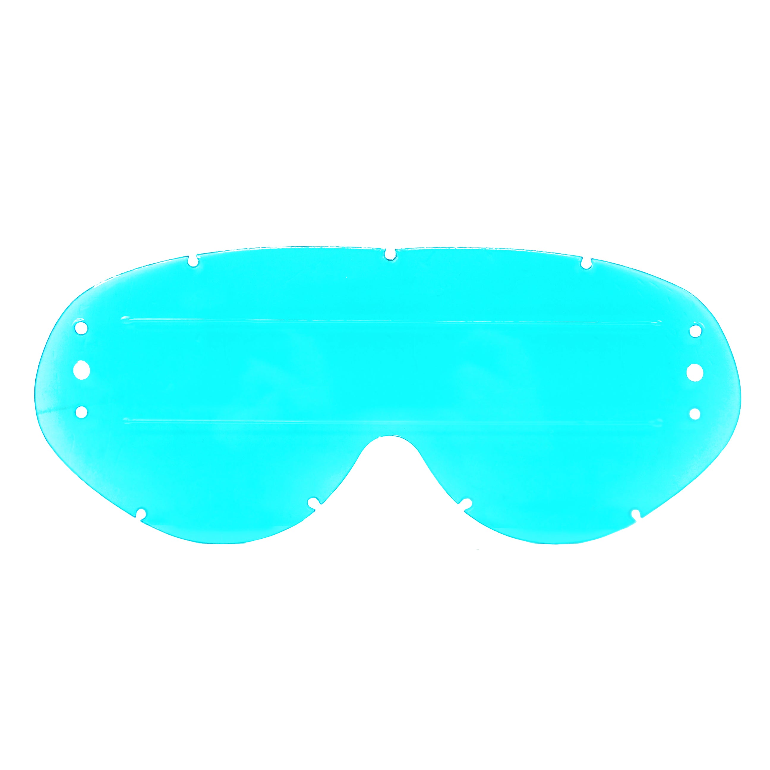 Rip-N-Roll Hybrid Roll Off Lens Blue Raised Strip, Anti Fog, Anti Scratch, LBR201R