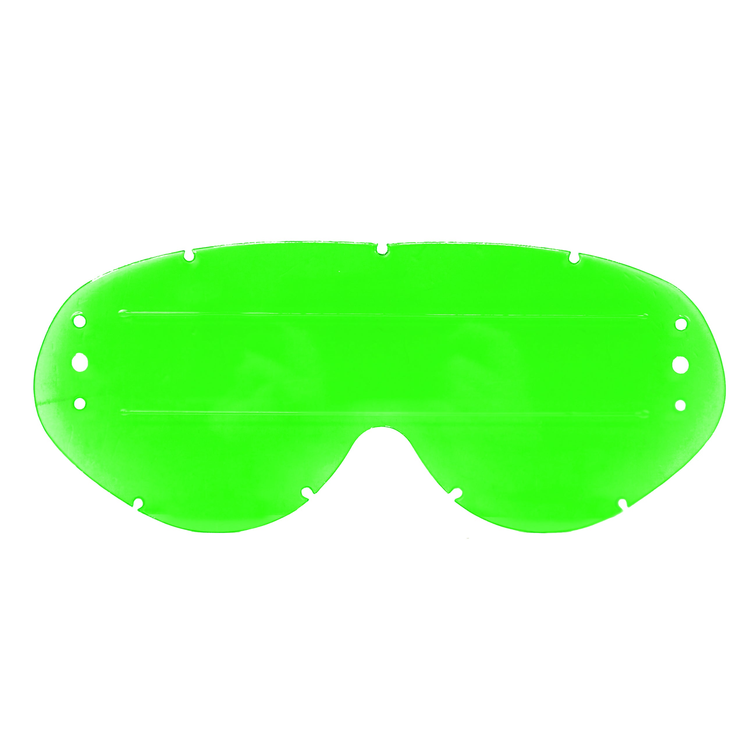 Rip-N-Roll Hybrid Roll Off Lens Green Raised Strip, Anti Fog, Anti Scratch, LGR201R