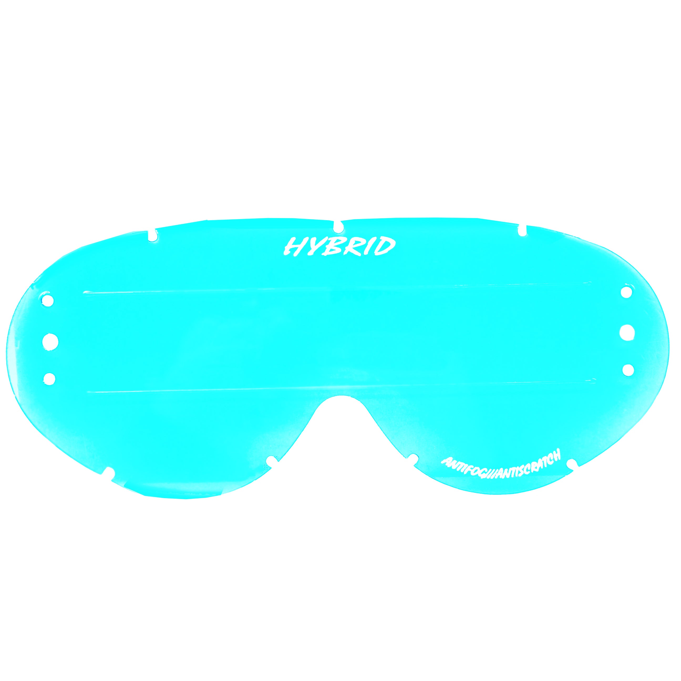 Rip-N-Roll Hybrid XL Roll Off Lens Blue Raised Strip, Anti Fog, Anti Scratch, LBR201RXL