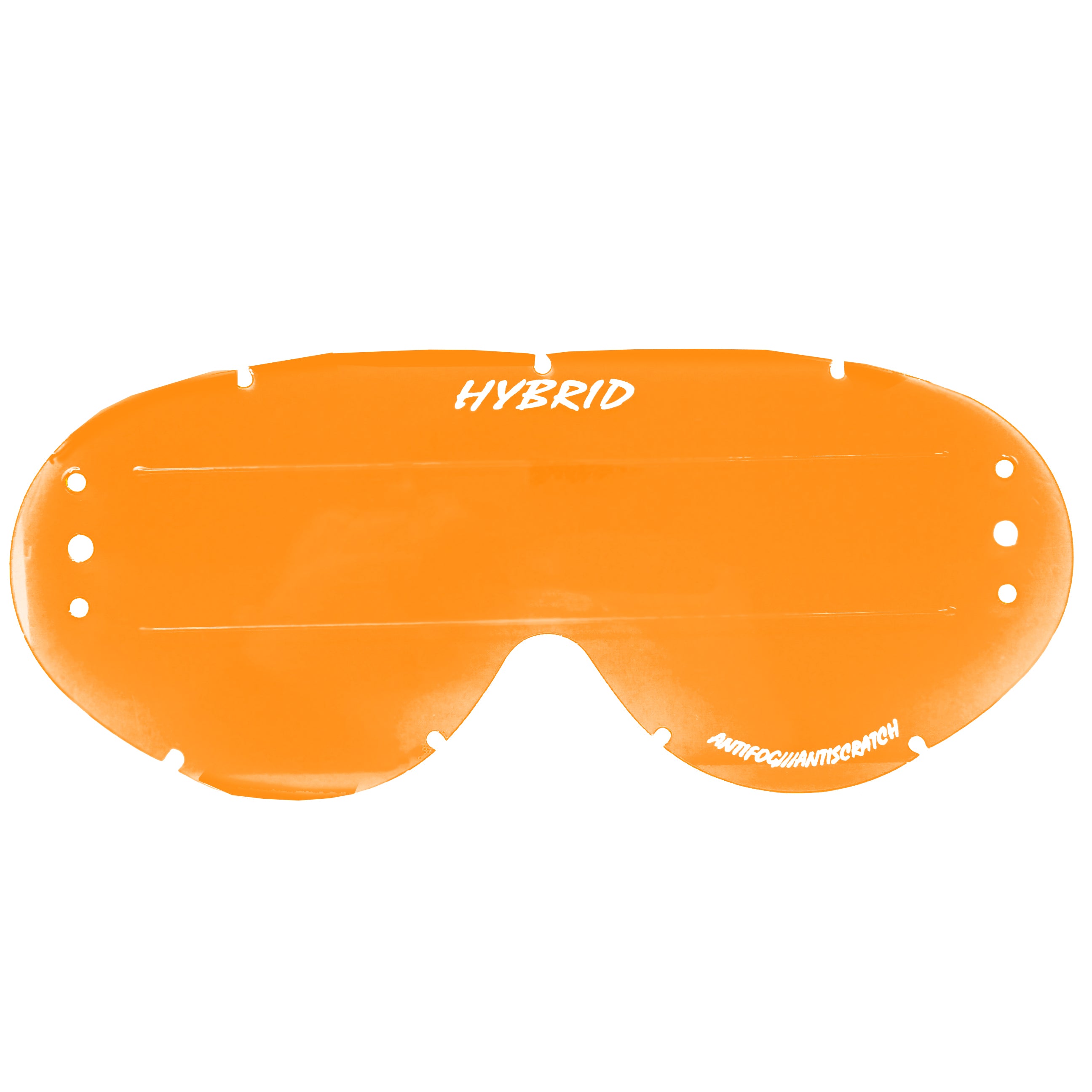 Rip-N-Roll Hybrid XL Roll Off Lens Orange Raised Strip, Anti Fog, Anti Scratch, LOR201RXL