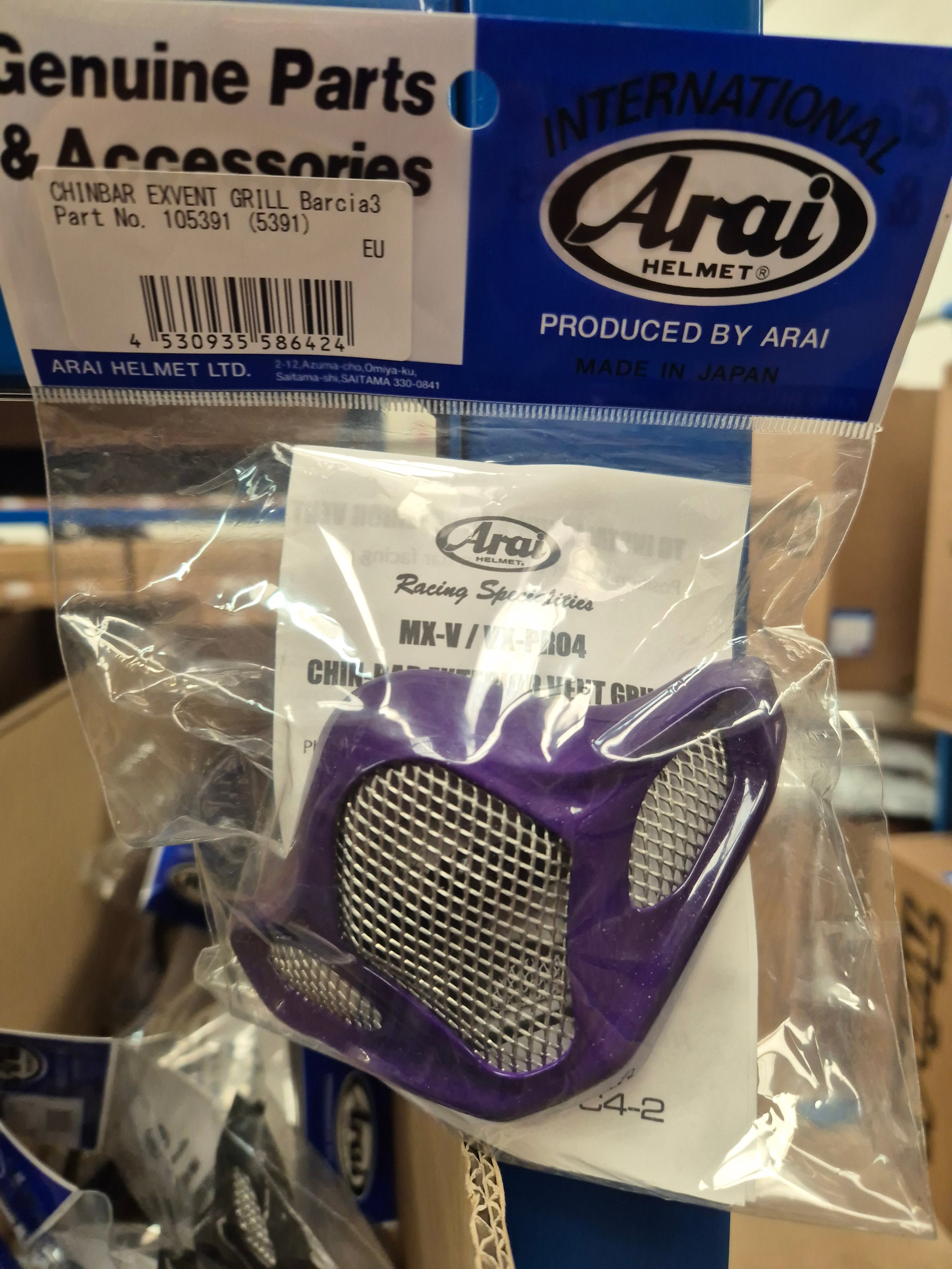 ARAI SPARE CHINBAR EX VENT GRILL MX-V BARCIA FROG