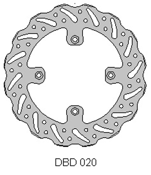 DELTA MX BRAKE DISC REAR DBD020 RM85 2005-17