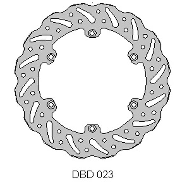 DELTA MX BRAKE DISC REAR DBD023 Suzuki RM 125/250 88-89