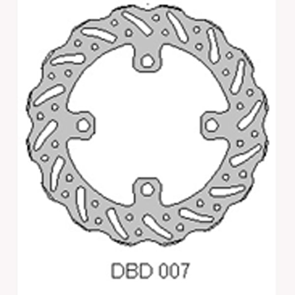 Delta MX front brake disc fits Kaw KX65 00-15 and Suz RM65 03-07