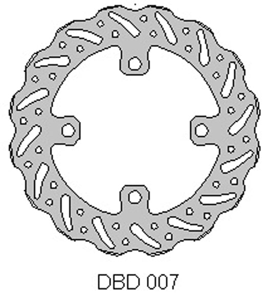 DELTA MX BRAKE DISC REAR DBD007 KX65 2000-15
