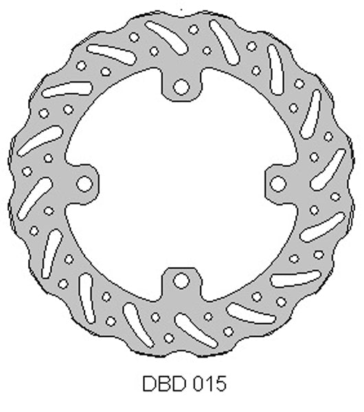 DELTA MX BRAKE DISC REAR DBD015 KX250/450F 2015-17