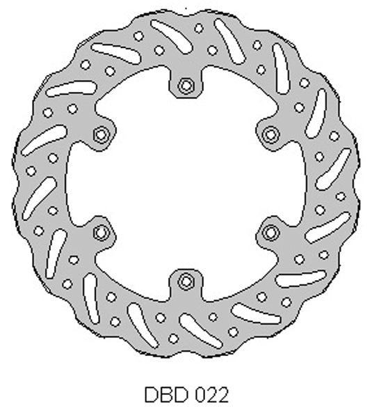 DELTA MX BRAKE DISC REAR DBD022