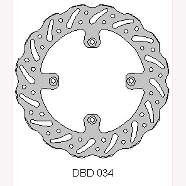 Delta MX front brake disc for KTM85 04-16 and Husky TC85 14-15