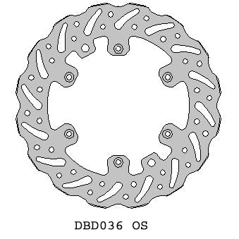 Delta MX oversize 270mm brake disc for KTM/Husky/Husaberg w speedo hole