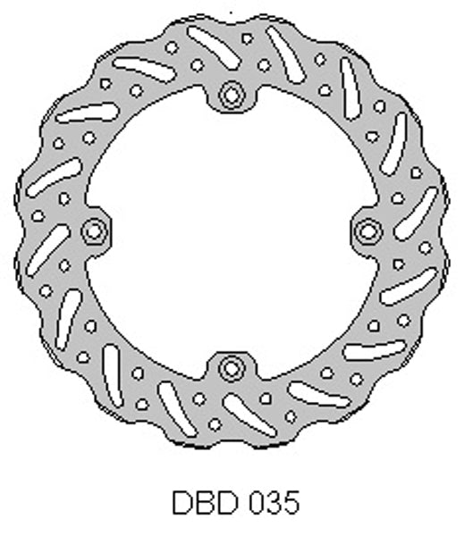 DELTA MX BRAKE DISC REAR DBD035