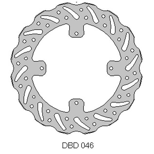 Delta rear brake disc for TM125 10 - 14 TM250 / 350 04 - 14