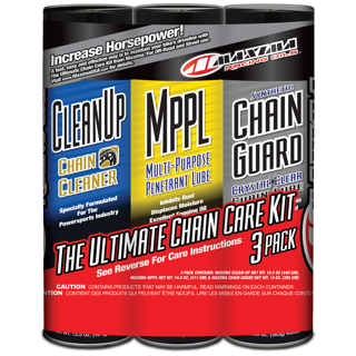 Maxima Syn Chain Guard Care Combo Kit M White